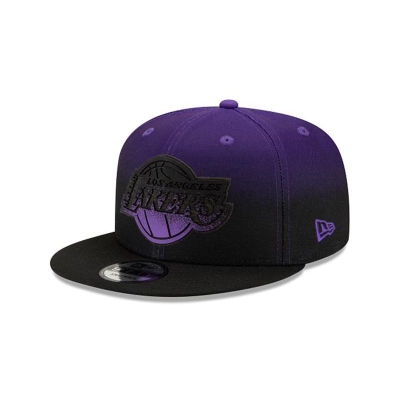 Sapca New Era Los Angeles Lakers NBA Back Half 9FIFTY Snapback - Violet